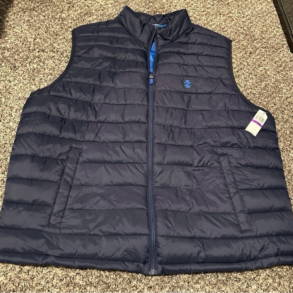 Men's IZOD Navy Puffer Vest 2XL